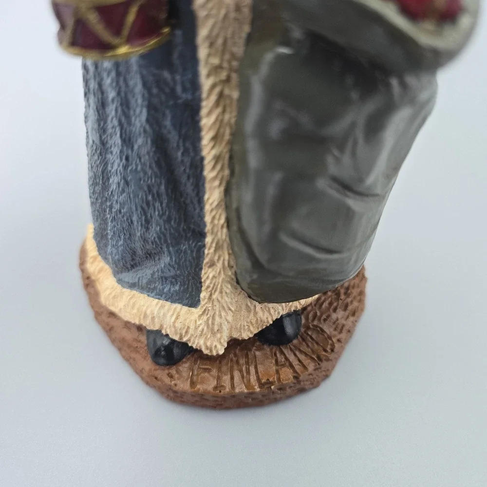 Vintage‎ Finland Joulupukki Santa Figurine Nordic Father Christmas Resin 1992